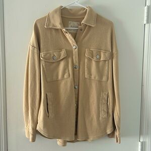 Tan button up jacket